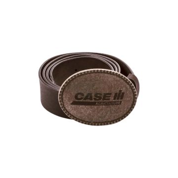 Ceinture en cuir pour hommes avec boucle en métal par CASE IH