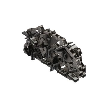 Feeder chain with blades for a combine harvester