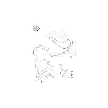 DIA KIT TRACTOR (Extension for narrow rear fenders 75mm)