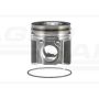 Piston set with rings